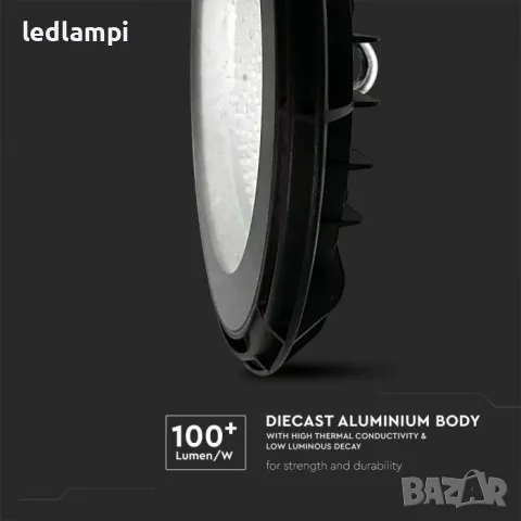 LED Индустриална Камбана 200W IP65 17000Lm, снимка 4 - Други - 47666436