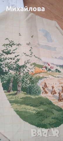 Гоблен за довършване "Лято" от сезоните на Вилер , снимка 5 - Гоблени - 53199290