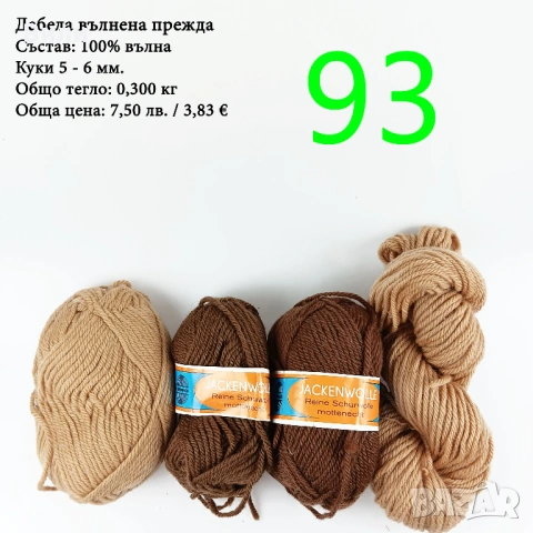 Евтини прежди в малки количества - нови и остатъци, снимка 13 - Други - 52029828