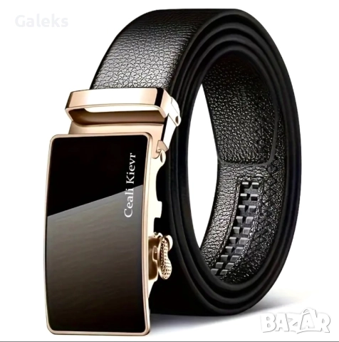 Официални Мъжки колани с автоматична катарама /Естествена телешка кожа!, снимка 4 - Колани - 51608085