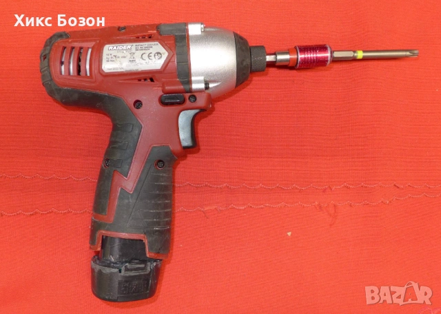 Невероятен ударен професионален винтоверт Raider RD-CDIDL01,0-2500 об, 90.Nm,12.6 волта, снимка 4 - Винтоверти - 54064708