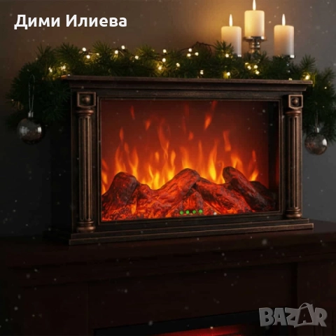 Лед камина с тлеещи въглени , снимка 3 - Камини - 52807494