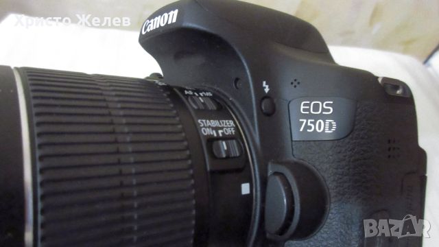 Canon 750D с обектив Canon EF-S 18-55mm 1:3.5-5.6 IS STM, снимка 1 - Фотоапарати - 45546085