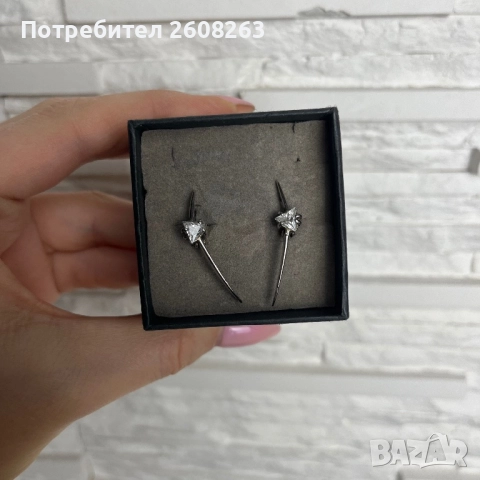 Сребърни обеци със сертификат