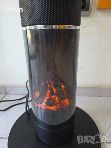 Керамичен отоплител тип кула с жив огън ефект НОВО, снимка 5 - Отоплителни печки - 51835074
