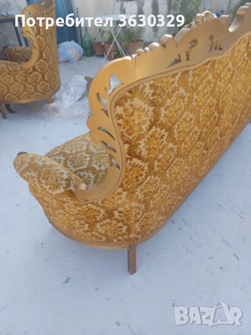 Барокови, ретро, диван с кресла, снимка 4 - Дивани и мека мебел - 51808455