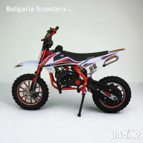 Детски бензинов кросов мотор MaxMotors MX SPORT 49CC - Red, снимка 4 - Мотоциклети и мототехника - 51261607