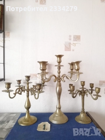 Стари бронзови свещници от различни държави и различни години. , снимка 3 - Декорация за дома - 52468483