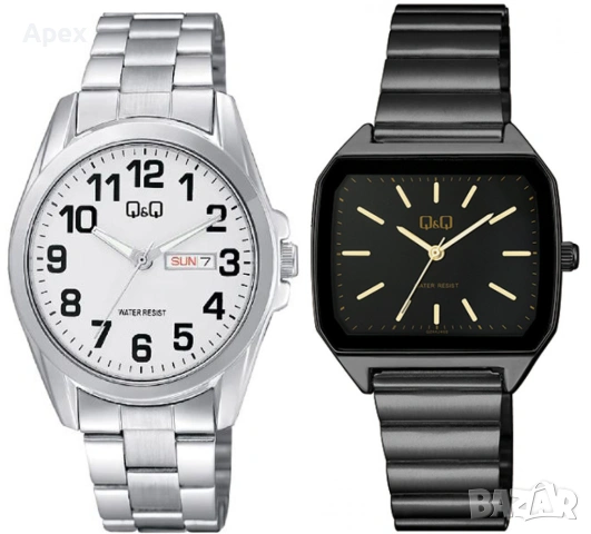 Мъжки Часовници QQ Стоманена Верижка. Качествен Мъжки Часовник Q&Q Японски механизъм MIYOTA., снимка 6 - Мъжки - 54175499