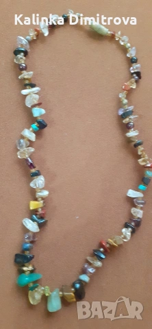 Колие с полускъпоценни камъни., снимка 5 - Колиета, медальони, синджири - 53217932