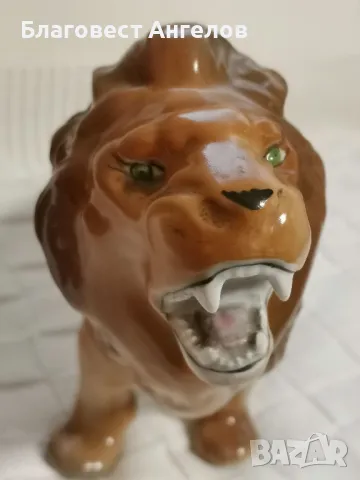 Порцеланова статуетка на лъв, снимка 6 - Колекции - 49689486