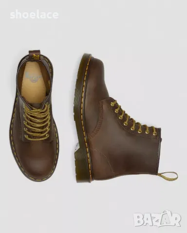  Dr. Martens 1460 Crazy Horse Leather Lace Up Boots 40, снимка 6 - Дамски боти - 49182969