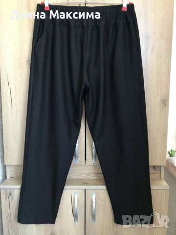 Черни неватирани панталони 4/5ХЛ 💥 13 лв, снимка 4 - Панталони - 52675122