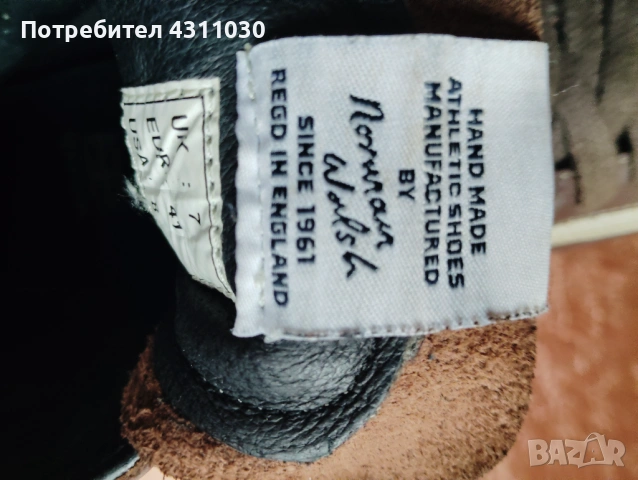 Мъжки спортни обувки Norman Walsh естествена кожа, снимка 8 - Спортни обувки - 53401434