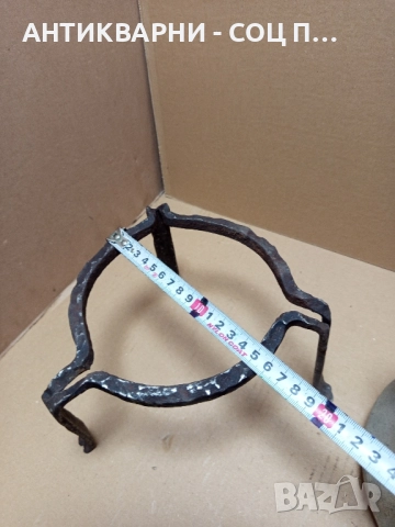 Комплект Соц Стари Медно Менче Със Саджек Пиростия За Огнище 1.5лт Номер 4., снимка 8 - Антикварни и старинни предмети - 51477206