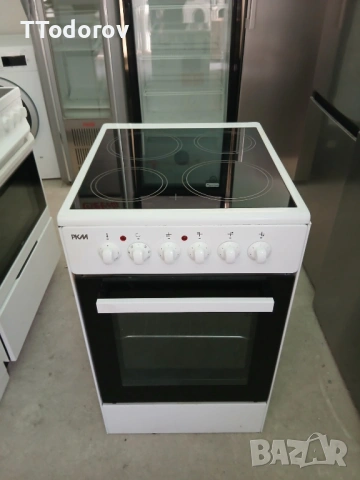 Готварска печка с керамичен плот и фурна с вентилатор EH4-50Gk7 