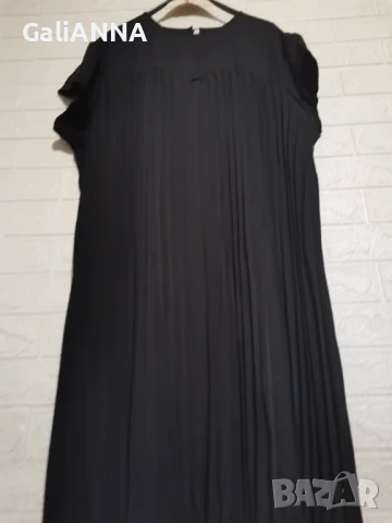 НОВА ДЪЛГА ЕФЕКТНА ПЛИСИРАНА РОКЛЯ 4XL-6XL, снимка 4 - Рокли - 51010290