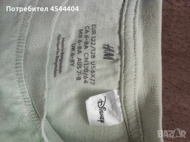 5 памучни блузки с мотиви , снимка 3 - Детски Блузи и туники - 53111830