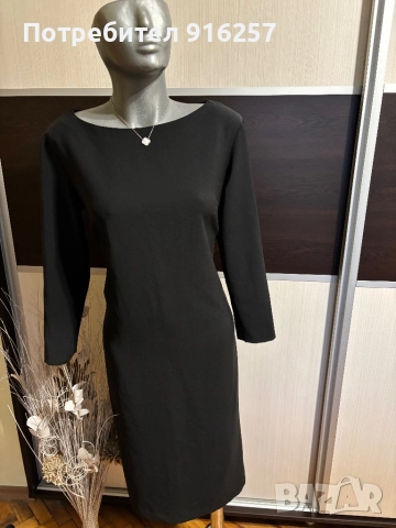 Черна рокла, снимка 2 - Рокли - 52857824