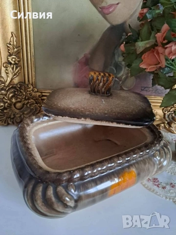 Купа с капак и ваза, снимка 5 - Вази - 53932034