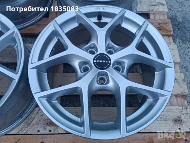 Лети джанти 16ки 5х108 Borbet, снимка 6 - Гуми и джанти - 52024618
