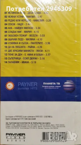 Payner Summer Hits 2002 VHS, снимка 2 - DVD дискове - 48628562