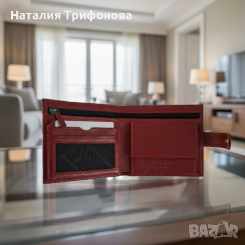 Луксозен кожен портфейл - всички документи и пари на едно място, снимка 2 - Портфейли, портмонета - 54090301