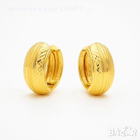 Златни обеци Грамаж: 2.06гр. 