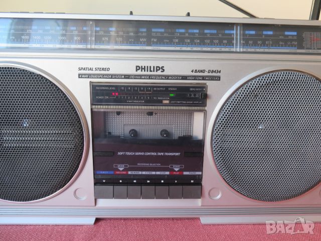 PHILIPS D-8434-радиокасетофон-1982г, снимка 4 - Радиокасетофони, транзистори - 46757067