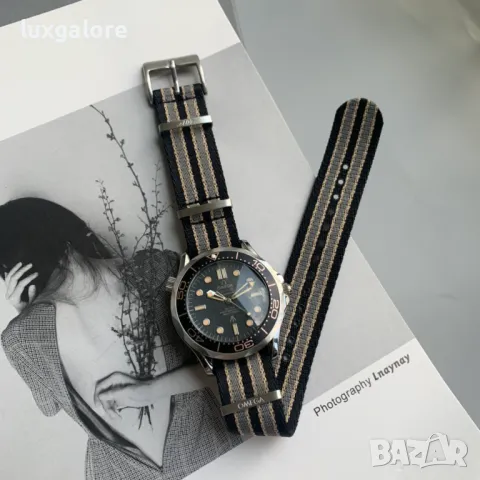 Мъжки часовник OMEGA Seamaster Diver 300M 007 Edition с автоматичен механизъм, снимка 3 - Мъжки - 46836266