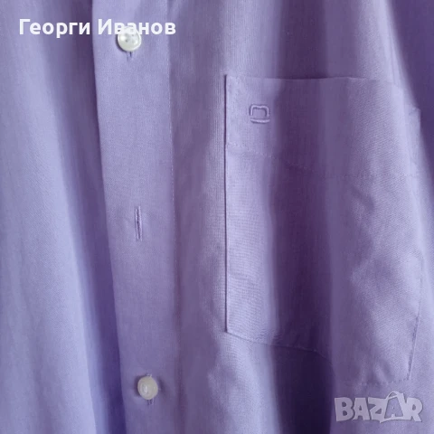 OLYMP 40 L/XL КАТО НОВА лилава риза с дълъг ръкав Олимп purple shirt, снимка 5 - Ризи - 50593282