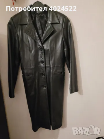 Стилно пролетно кожено палто