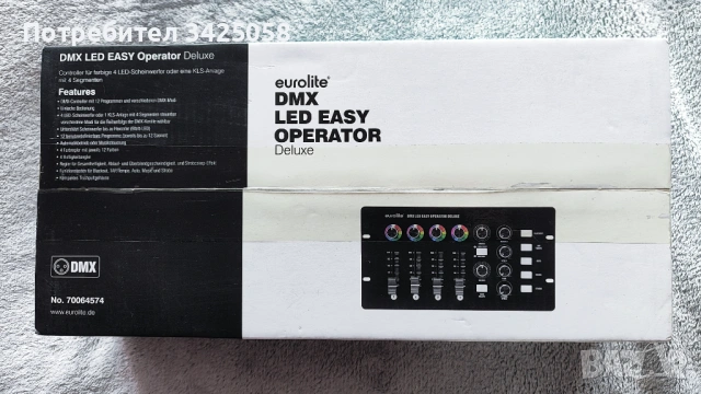 Контролер осветление Eurolite DMX LED EASY Operator Deluxe, снимка 6 - Лед осветление - 53731891