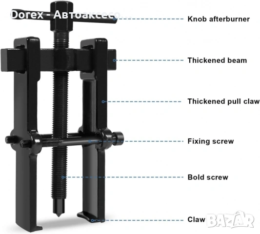 Метална скоба за лагери и рамена на чистачки 40 - 80мм, снимка 7 - Аксесоари и консумативи - 53901298