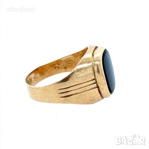 Златен мъжки пръстен 5,69гр. размер:67 14кр. проба:585 модел:23530-3, снимка 3 - Пръстени - 45403292