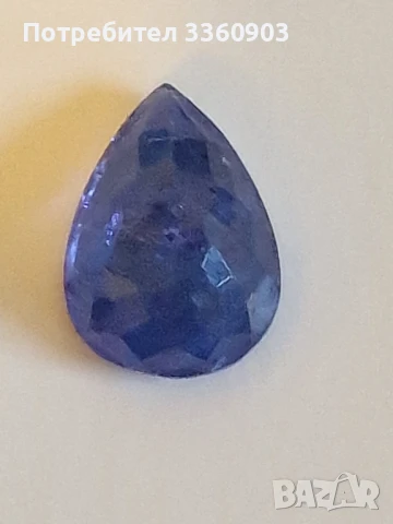 Скъпоценен камък-Танзанит-3.40 карата, снимка 2 - Пръстени - 50850701