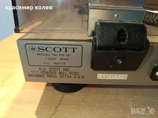 рядък американски грамофон "SCOTT PS 76", снимка 9 - Грамофони - 49543000