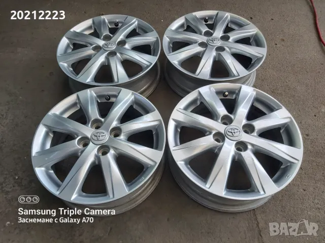4 броя алуминиеви джанти за Toyota Yaris,Toyota Yaris-Hybrid 15, снимка 2 - Гуми и джанти - 50401577