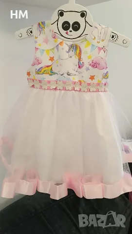 Детски рокли с еднорог , снимка 3 - Детски рокли и поли - 49807528