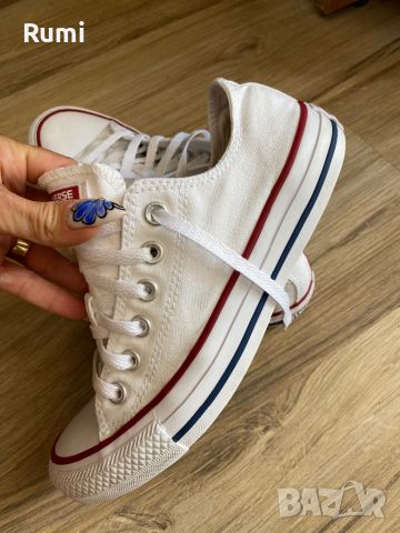 Оригинални чисто бели спортни кецове Converse! 37,5 н, снимка 1