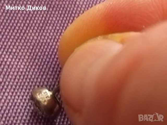 Пандора сребърни обеци нови с камък, снимка 5 - Обеци - 54137147