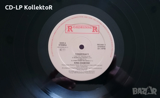 Vinyl за продан (King Diamond - Conspiracy, 1-во Европейско издание), снимка 3 - Грамофонни плочи - 53101941