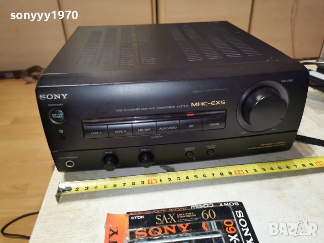 SONY TA-EX5 STEREO AMPLIFIER MADE IN JAPAN 1412252048, снимка 2 - Ресийвъри, усилватели, смесителни пултове - 52794548