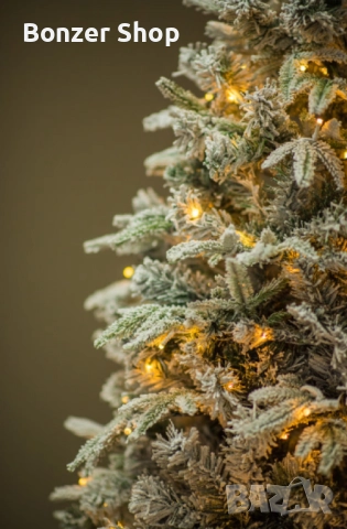 Коледна елха с вградени лампички по връхчетата, снимка 5 - Декорация за дома - 52696960