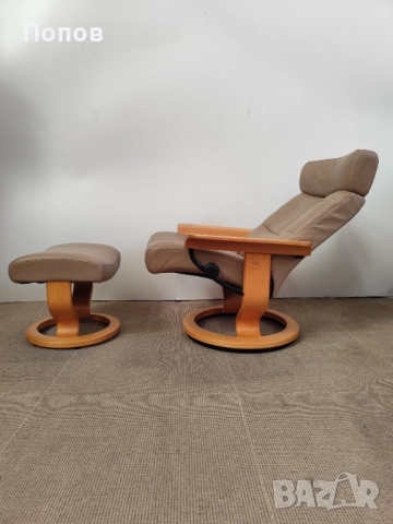 Релакс кресло Ekornes Stressless, снимка 6 - Дивани и мека мебел - 52435023