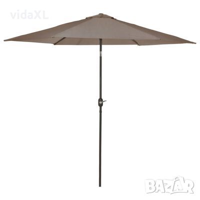 Madison Градински чадър Flores Luxe, 300 см, кръгъл, таупе（SKU:429011, снимка 1 - Градински мебели, декорация  - 46262758