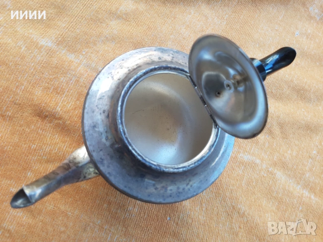 Посребрен чайник 5, снимка 2 - Антикварни и старинни предмети - 53497648