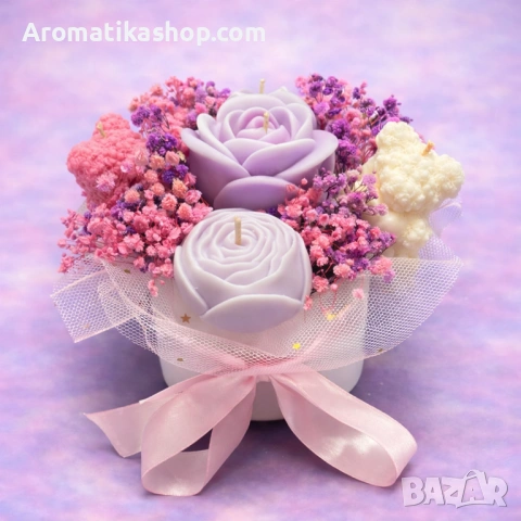 „Лавандулова Целувка“ – Ароматен соев букет