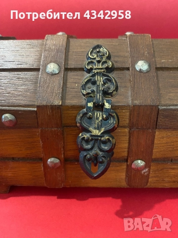 Стар малък дървен сандък. 1970 г. Германия., снимка 2 - Антикварни и старинни предмети - 52902201