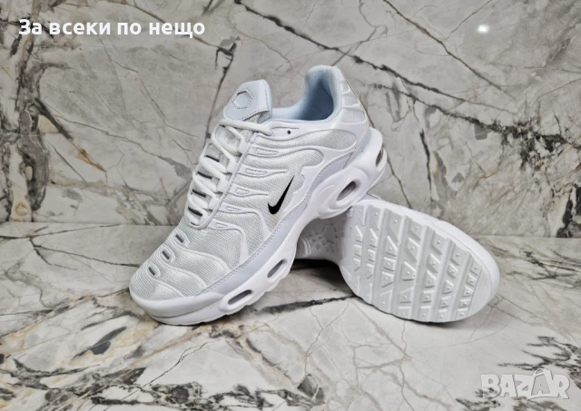 Nike Мъжки Бели Маратонки👟Мъжки Спортни Обувки В Бял Цвят Найк Код P666, снимка 3 - Маратонки - 50578977